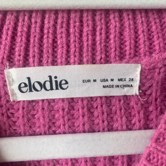 Elodie Pink Cropped Sweater - Picture 3 of 3